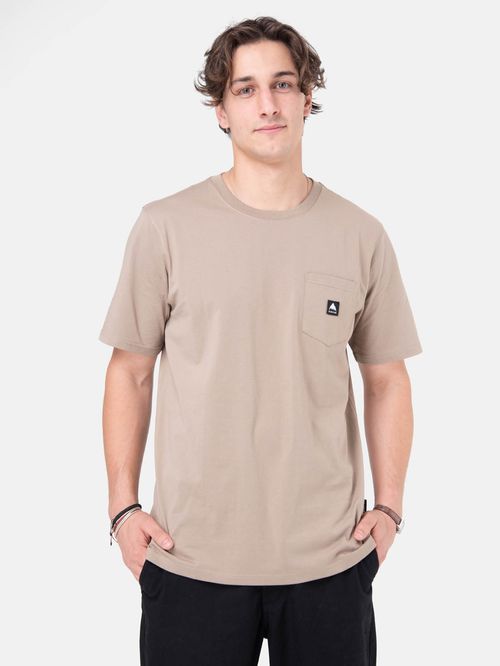 Polera M/C Hombre Colfax Beige Burton