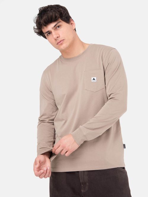 Polera M/L Hombre Colfax Beige Burton