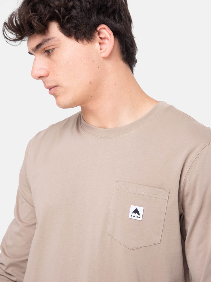 Polera M/L Hombre Colfax Beige Burton